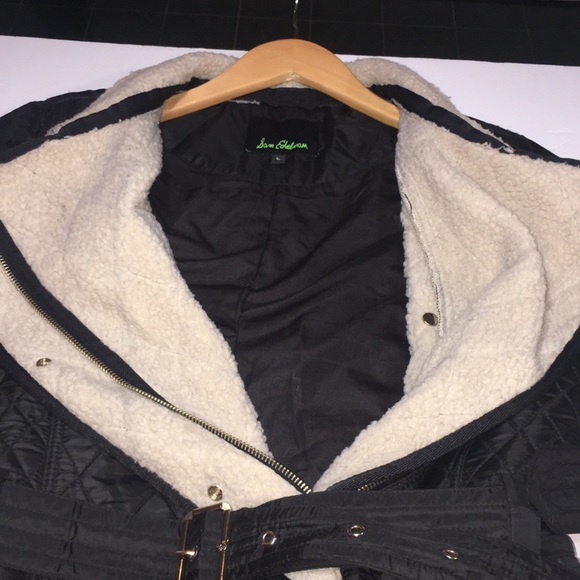 SAM EDELMAN black quilted Sherpa jacket - Picture 5 of 8